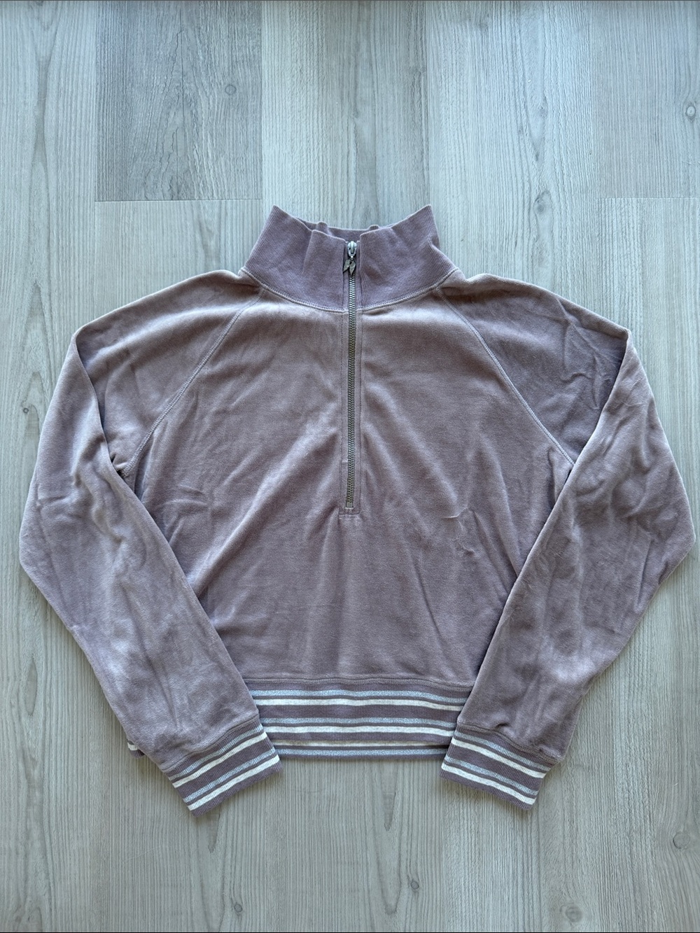 Victoria’s Secret Women's Mauve Half-Zip Pullover Sweater